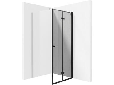 Zdjęcie: Drzwi prysznicowe systemu Kerria Plus 80 cm - składane Kerria Plus nero DEANTE