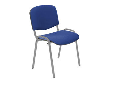 Zdjęcie: Krzesło Iso Chrome niebiesko-czarne krata C-14 NOWY STYL