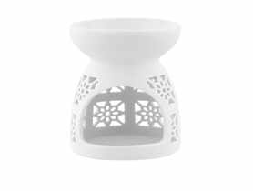 Kominek porcelanowy zapachowy dekorowany Kwadraty 9 cm ALTOMDESIGN