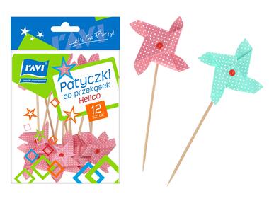 Zdjęcie: Patyczki do przekąsek Helico 10 cm - 12 szt. RAVI