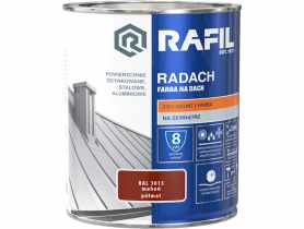 Farba na dach Radach mahoń RAL3013 0,75L RAFIL