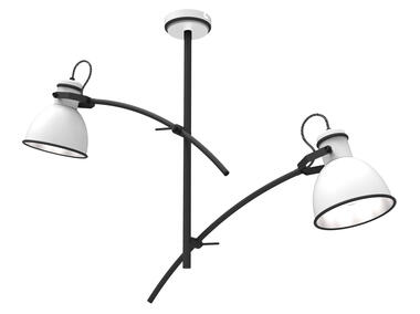 Lampa wisząca Zumba 2x40 W biało-czarna CANDELLUX