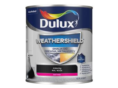 Zdjęcie: Emalia Dulux Weathershield czarny RAL 9005 DULUX