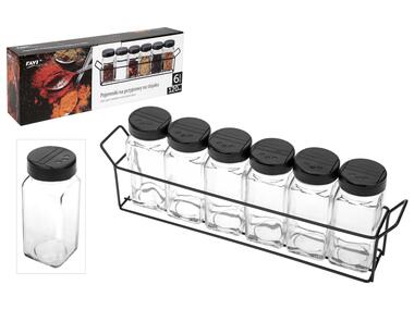 Zdjęcie: Pojemniki na przyprawy na stojaku 6x120 ml art. 51463 DECOR