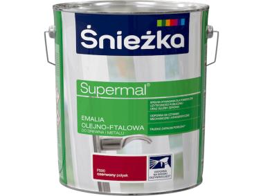 Zdjęcie: Emalia Supermal czerwony F590 10L ŚNIEŻKA