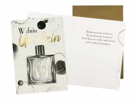 Karnet DK-1048 Urodziny - męskie, perfum KUKARTKA