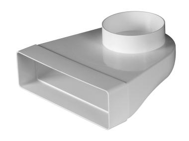 Zdjęcie: Kolano łącznikowe 90` - 60x204/100 mm AWENTA