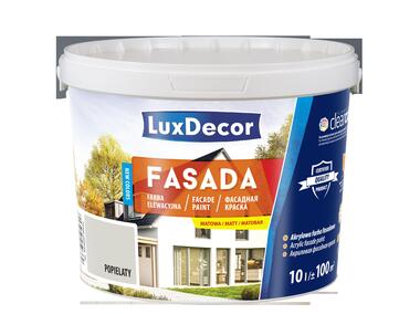 Zdjęcie: Farba fasadowa popielata 10 L LUXDECOR