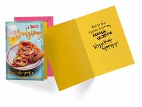 Karnet PR-365 Urodziny - pizza KUKARTKA