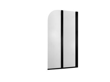 Zdjęcie: Parawan nawannowy Modern 2, 81x140 cm czarny szkło przejrzyste KFA