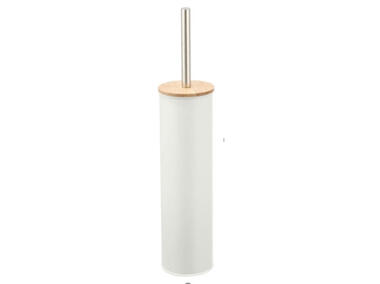 Zdjęcie: Szczotka do Wc w metalowej osłonie i pokrywą bambusową 9,5x26,5x38 cm ALTOMDESIGN
