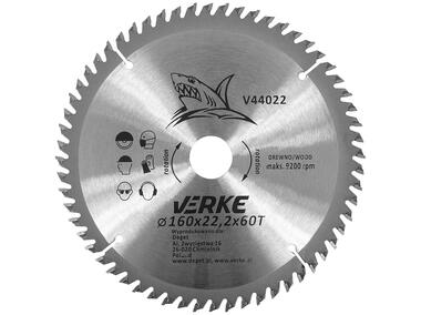 Zdjęcie: Tarcza widiowa 160 mm x 22,2 mm 60T VERKE