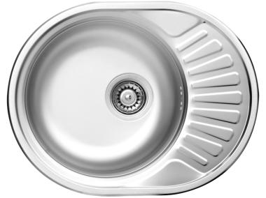 Zdjęcie: Zlewozmywak Twist dekor 1K Z/O 580x445x160, 3,5" + osprzęt DEANTE
