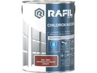 Emalia chlorokauczukowa czerwony tlenkowy RAL3009 5 L RAFIL