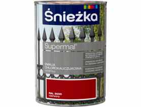 Emalia chlorok czerwony RAL3000 0,9L ŚNIEŻKA