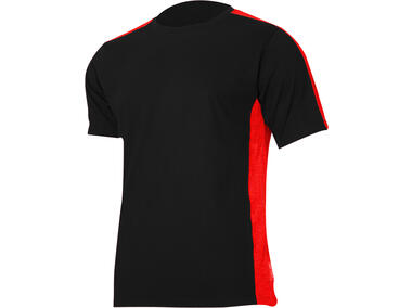Zdjęcie: Koszulka T-Shirt 180g/m2, czarno-czerwone, 2XL, CE, LAHTI PRO