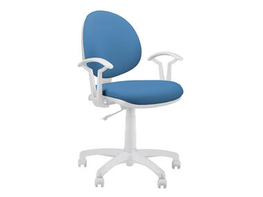 Krzesło Delta białe-błękit NOWY STYL