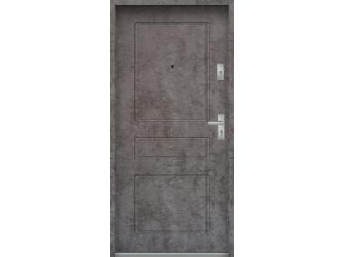Zdjęcie: Drzwi wejściowe do mieszkań Bastion T-56 Beton ołówkowy 80 cm (NW) lewe ODR KR CENTER