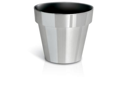 Zdjęcie: Doniczka Cube chrom silver 11 cm PROSPERPLAST
