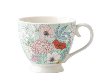 Zdjęcie: Filiżanka na stopce Jumbo Folk Flowers 350ml ALTOMDESIGN