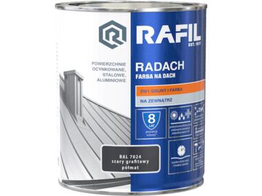 Farba dachowa szary grafitowy RAL7024 0,75 L RADACH
