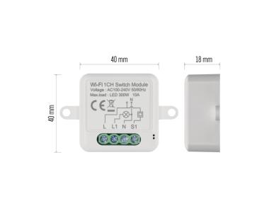 Zdjęcie: Moduł włączeniowy GoSmart IP-2101SW, Wi-Fi, 1-kanałowy EMOS