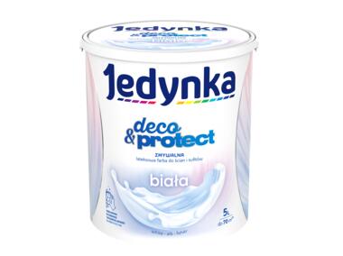 Farba lateksowa Deco&Protect biała 5 L JEDYNKA
