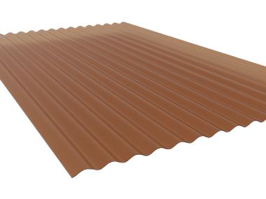 Zdjęcie: Płyta PVC fala 76/18 dymna 90x200 cm SCALA