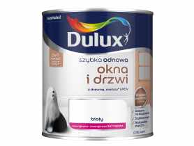 Farba Szybka Odnowa Okna-Drzwi 0,75 L biała DULUX