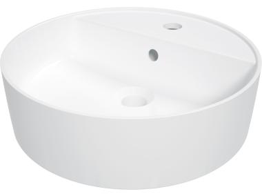 Zdjęcie: Umywalka Round biała z miejscem na baterie fi422 mm DEANTE