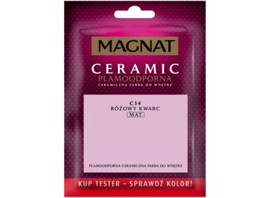 Zdjęcie: Farba Ceramic tester koloru różowy kwarc C34 30ml MAGNAT