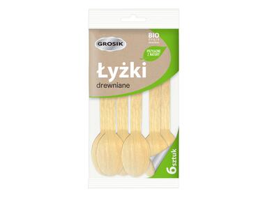 Zdjęcie: Łyżki drewniane eko 6 szt. GROSIK