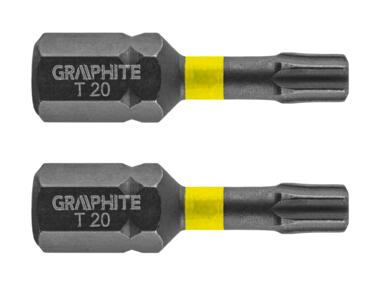 Zdjęcie: Bity udarowe TX20 x 25 mm- 2 szt. GRAPHITE