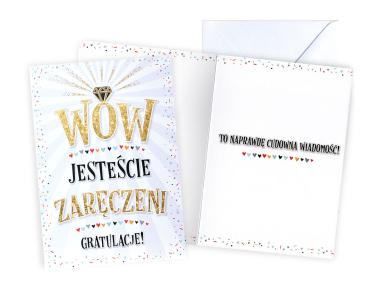 Zdjęcie: Karnet V-071 Wow! Jesteście zaręczeni KUKARTKA