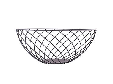 Zdjęcie: Koszyk metalowy skręcony 28x12 cm czarny ALTOMDESIGN
