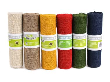 Zdjęcie: Taśma z juty 30 cm - 0,5 m dekoracyjna multikolor TIN TOURS