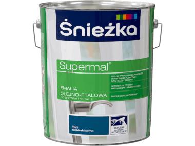 Zdjęcie: Emalia Supermal niebieski F525 10L ŚNIEŻKA