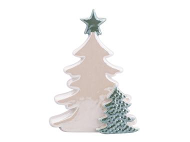 Zdjęcie: Figurka Choinka perłowe wykończenie 11,5x4,5x16,5 cm ALTOMDESIGN