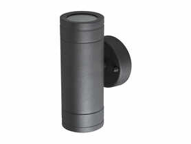 Kinkiet ogrodowy Olimp 2xGU10 inox czarny POLUX