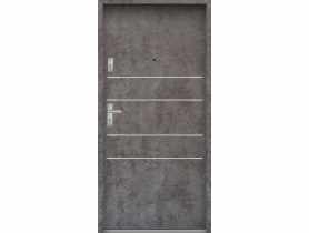 Drzwi wejściowe do mieszkań Bastion A-30 Beton ołówkowy 80 cm (NW) prawe ODO KR CENTER