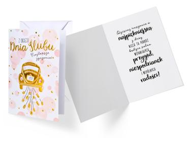 Zdjęcie: Karnet GS-009 Ślub - samochód KUKARTKA