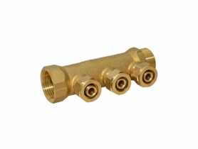 Rozdzielacz PEX 1 x 16 mm x 2 system skręcany IDMAR