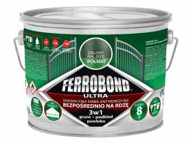 Farba antykorozyjna Ferrobond Ultra półmat zielony 2,5L JURGA