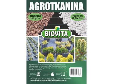 Zdjęcie: Agrotkanina czarna mocna 0,8x5 m 100g/m2 BIOVITA