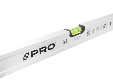 Zdjęcie: Poziomnica PRO600 malowana biała z libellą 2% 80 cm PRO