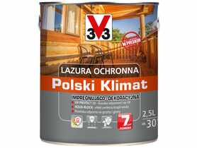 Lazura ochronna Polski Klimat Impregnująco-Dekoracyjna Bezbarwny 2,5 L V33