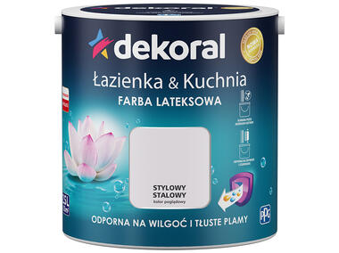 Farba lateksowa Łazienka&Kuchnia stylowy stalowy 2,5 L DEKORAL