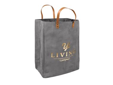 Zdjęcie: Torba na pranie z uchwytami 40x26x52 cm szara TIN TOURS