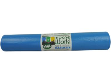 Zdjęcie: Worki na śmieci 120 L - 25 szt. niebieskie CLEAN MASTER