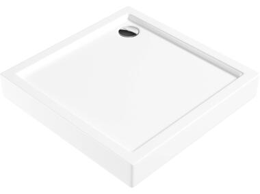 Brodzik akrylowy kwadratowy 80 cm Jasmin biały DEANTE
